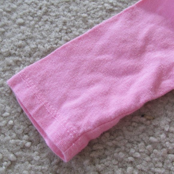 Jumping Beans Ruffle T Shirt Girls Size 3M Pink Long Sleeve Elephant Pullover - Picture 2 of 7